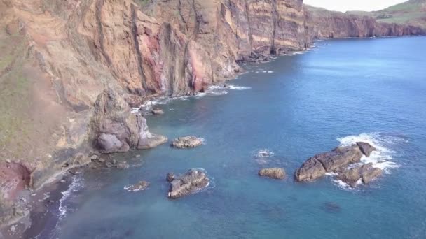 Ponta Sao Lourenco Sendero Más Hermoso Isla Madeira — Vídeo de stock