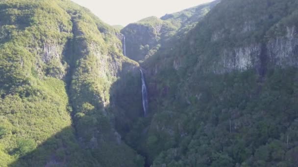 Risco Waterfall Madeira Island — Stock Video