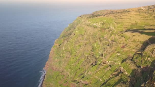 Ponta Pargo Vuurtoren Gezien Vanaf Boven Madeira — Stockvideo