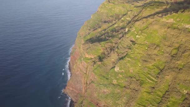 Ponta Pargo Leuchtturm Von Oben Gesehen Madeira — Stockvideo