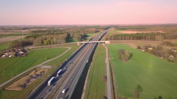 Traffico Sull Autostrada — Video Stock