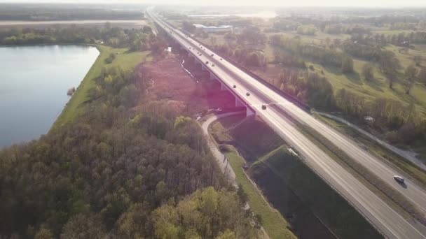 Ruch Autostradzie Freeway — Wideo stockowe