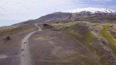 Saefellsjokull, İzlanda 'da dağlar ve buzullar