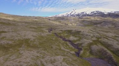 Saefellsjokull, İzlanda 'da dağlar ve buzullar