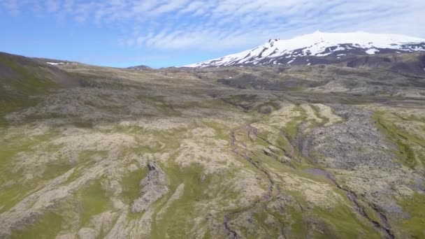 Mountains Glacier Saefellsjokull Iceland — Stock Video