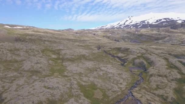 Hory Ledovec Saefellsjokull Island — Stock video