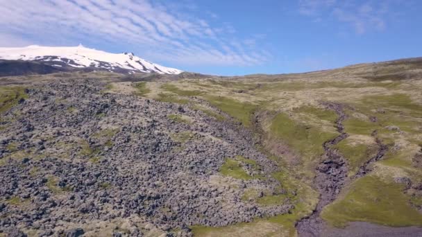 Hory Ledovec Saefellsjokull Island — Stock video