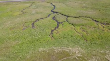Nehir yukarıdan görüldü, İzlanda