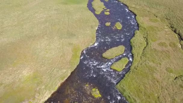 Río Visto Desde Arriba Islandia — Vídeo de stock