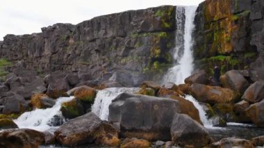 Thingvellir in İzlanda, Golden Circle 'ın ana cazibesi.
