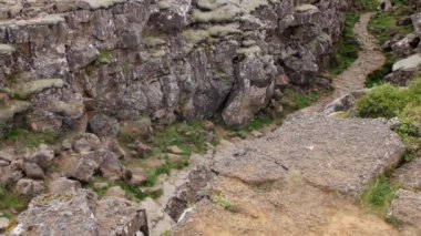 Thingvellir in İzlanda, Golden Circle 'ın ana cazibesi.