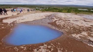 İzlanda 'daki Geysir, Altın Daire' nin ana simgesi..