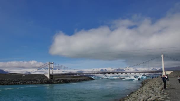 Icebergs Sur Lac Jokulsarlon Islande — Video