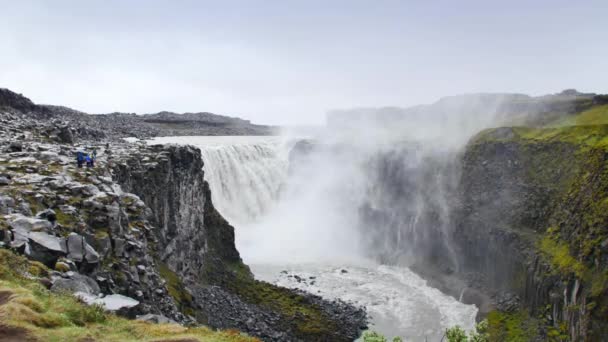 Dettifoss Cascade Puissante Islande — Video