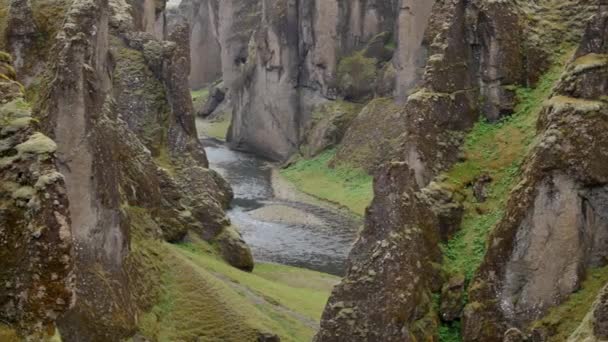 Fjarrgljfur Bellissimo Canyon Sull Islanda — Video Stock