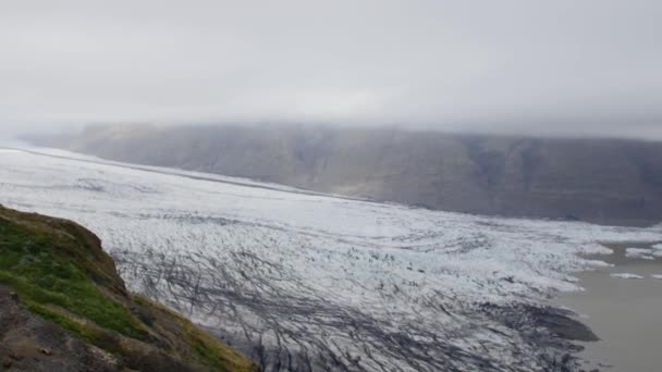 Icebergs Jezeře Jokulsarlon Island — Stock video