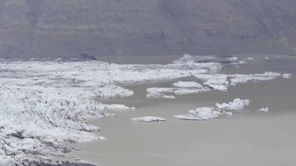 Icebergs Lago Jokulsarlon Islândia — Vídeo de Stock
