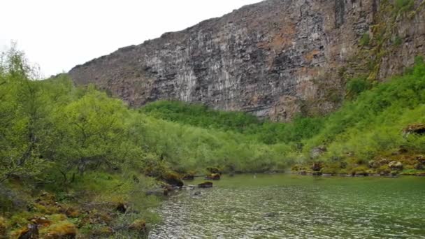 Dritvik Prachtig Strand Met Scheepswrak Ijsland — Stockvideo