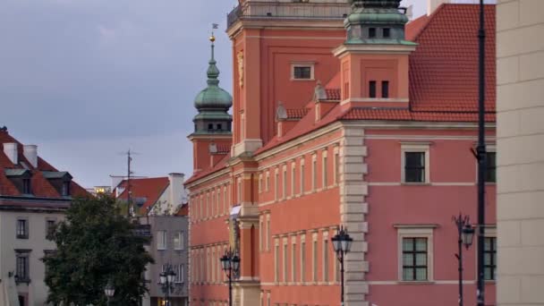 Die Warschauer Altstadt Steht Auf Der Unesco Liste Des Weltkulturerbes — Stockvideo