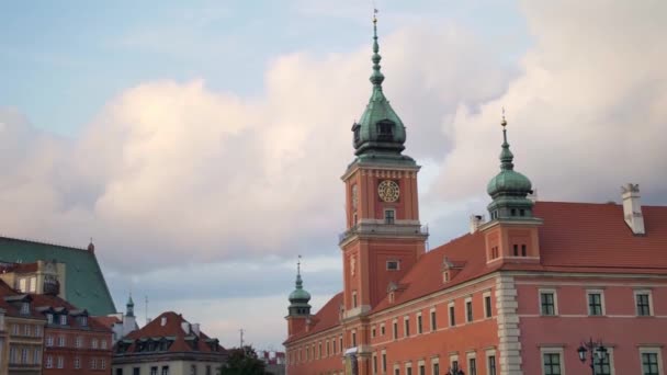 Cidade Velha Varsóvia Está Lista Patrimônios Mundiais Unesco Principal Atração — Vídeo de Stock