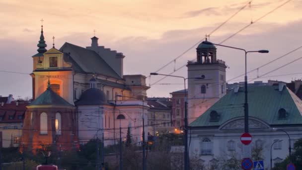 Varsó Óvárosa Szerepel Unesco Világörökségi Listáján — Stock videók