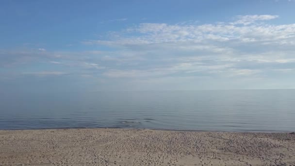 Vista Aérea Playa Mar Báltico — Vídeos de Stock