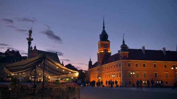 Cidade Velha Varsóvia Está Lista Patrimônios Mundiais Unesco Principal Atração — Vídeo de Stock