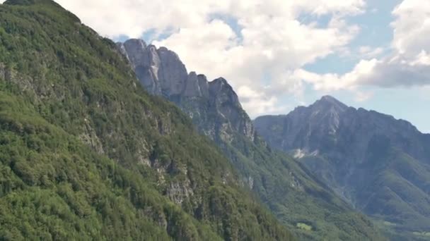 Vista Rombon Peak Eslovênia Bela Paisagem Julian Alps — Vídeo de Stock