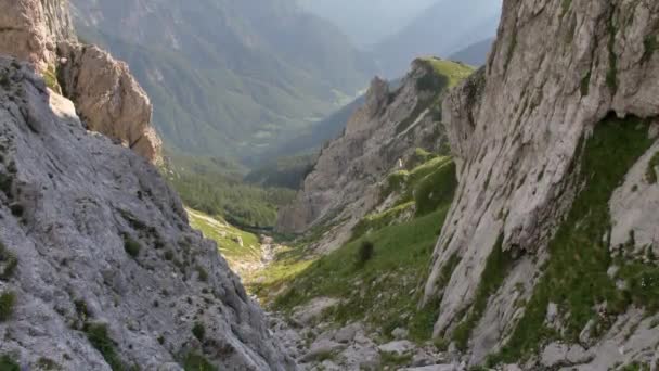 Schöner Sonnenuntergang Über Den Alpen — Stockvideo