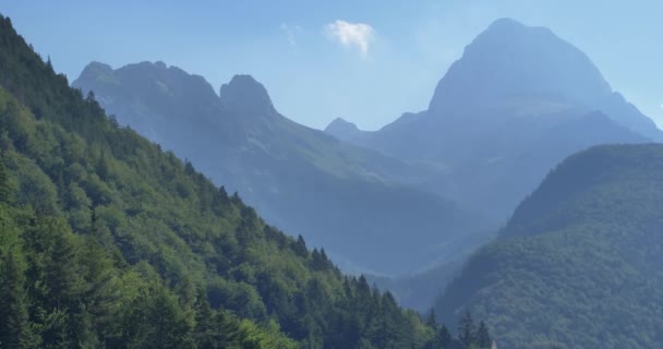 Pohled Sedla Mangarta Krásná Krajina Alp Slovinsku Pohled Italské Hory — Stock video