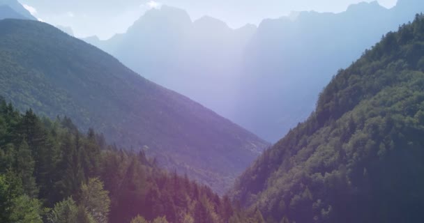マンガートサドルからの眺め スロベニアの美しいアルプスの風景 イタリアの山々の眺め — ストック動画