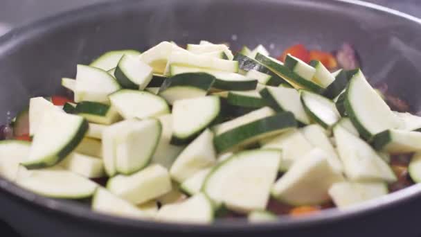 Preparación Cena Casera Comida Húngara Letcho — Vídeos de Stock