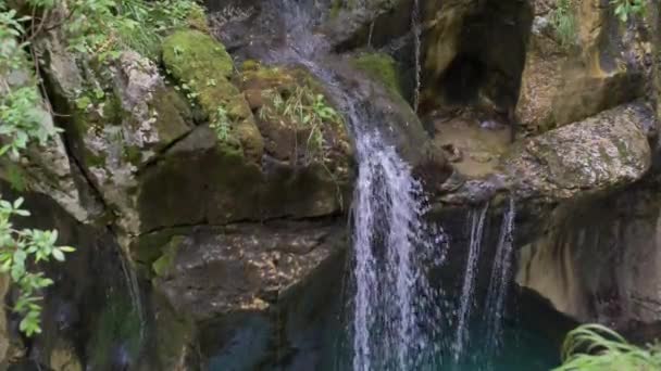 Witte Water Rivier Soca Slowaakse Alpen — Stockvideo
