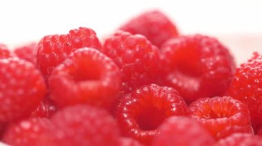 Güzel ahududular, yakın çekim..