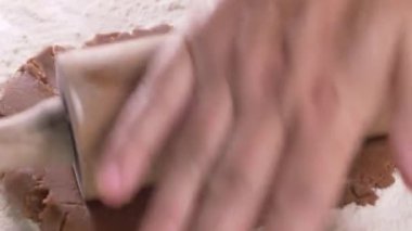 Noel için zencefilli kurabiye hazırlıyorum..