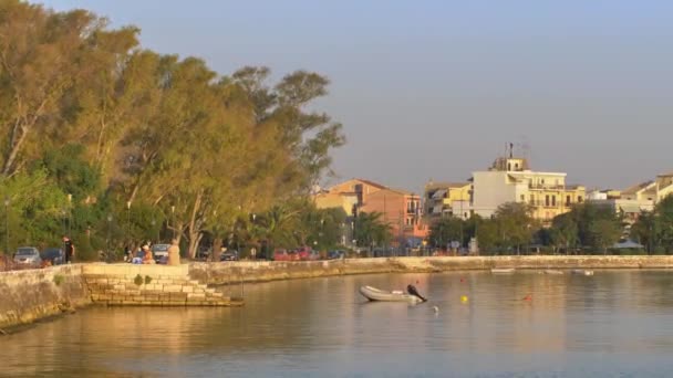 Promenade Maritime Sur Corfou Grèce — Video