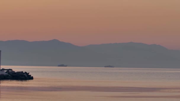 Korfu Adası Nın Simgeleri Vlacherna Manastırı Yunanistan — Stok video