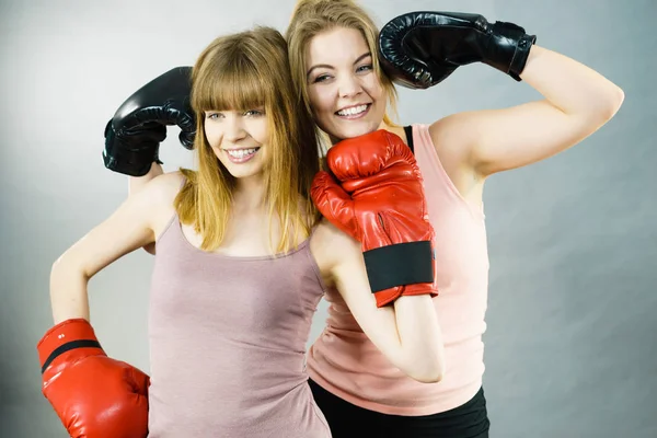 Freundschaft Menschliche Beziehungen Zwei Glückliche Freundinnen Die Spaß Dabei Haben — Stockfoto