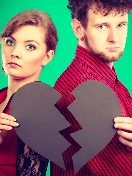 Break Leave Relationship Negative Emotions People Love Young Couple Two — Stock Photo, Image