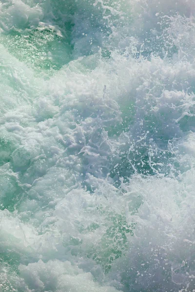 Kék Fehér Óceán Víz Hullám Hab Absztrakt Háttér — Stock Fotó
