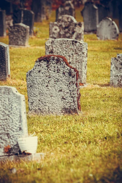 Graveyard Nära Hamre Kyrka Osteroy Norge Hordaland Fylke — Stockfoto