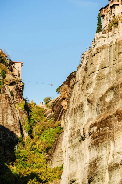 Монастир Скелі Метеора Греція Каламбака Фессалія Грецький Пунктів Призначення Всесвітньої — стокове фото