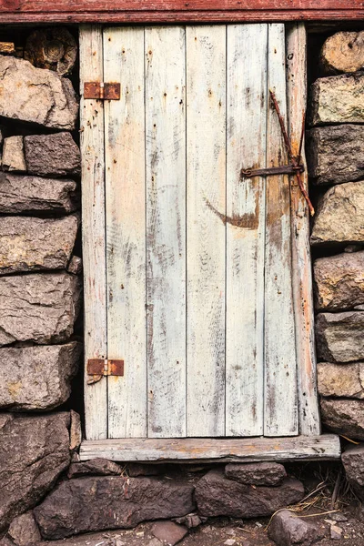 愛嬌とフレッケフィヨール Sokndal 自治体 ノルウェー間の道路に沿って Jossingfjord Helleren 詳細ビューの古い木製ドア — ストック写真