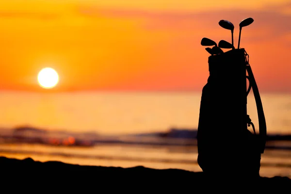 Scatto Idilliaco Del Tramonto Riva Mare Colori Caldi Arancioni Rossi — Foto Stock