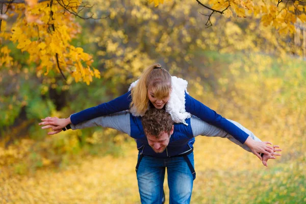 Love Healthy Relationship Dating Concept Lovers Couple Having Fun Man — Stock Photo, Image