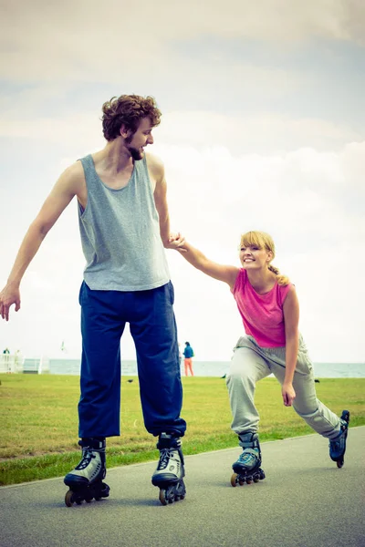 Vacaciones Activas Ejercicios Concepto Relación Joven Vestido Con Ropa Deportiva — Foto de Stock