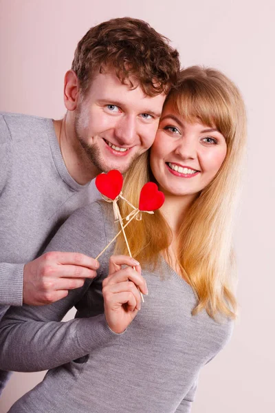 Glück Der Liebe Schönes Charmantes Paar Lächelnd Fröhliche Fröhliche Frau — Stockfoto