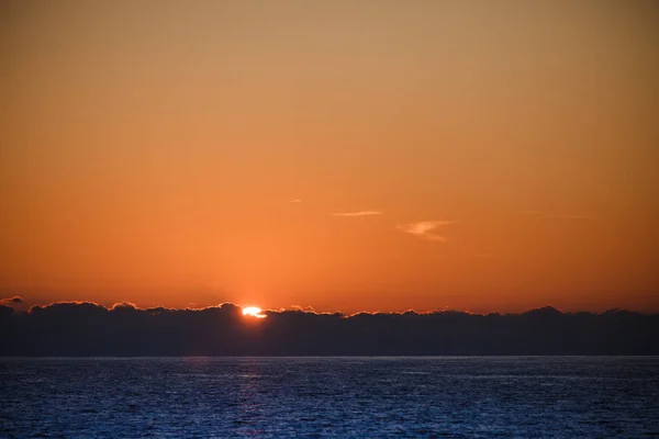 Scenic Sunrise Sunset Sea Surface Görögország — Stock Fotó