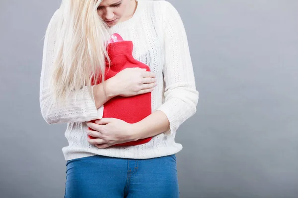 Fájdalmas Időszakok Menstruációs Görcs Problémák Fogalom Hasi Görcsök Közérzet Nagyon — Stock Fotó