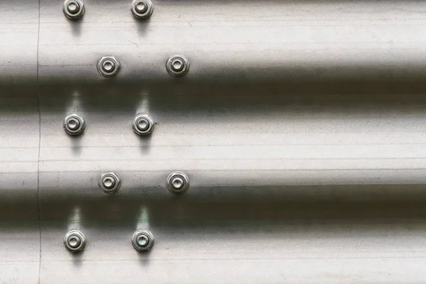 Detaljerad Plåt Metall Mönster Bakgrund Närbild Begreppet Industriell Struktur — Stockfoto